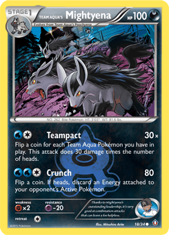 Team Aqua's Mightyena #18