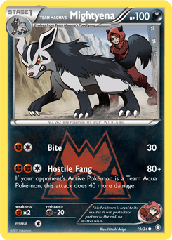 Team Magma's Mightyena #19