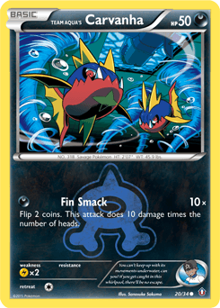 Team Aqua's Carvanha #20