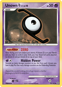 Unown [Z] #72