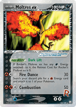 Rocket's Moltres ex #100