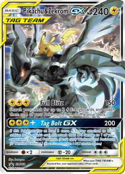 Pikachu & Zekrom-GX #SM168