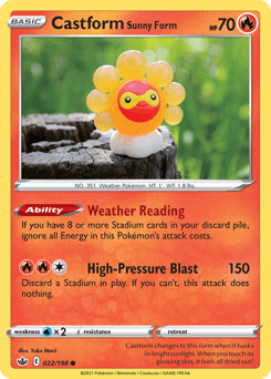 Castform Sunny Form #22