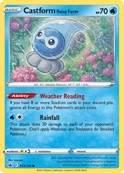 Castform Rainy Form #33