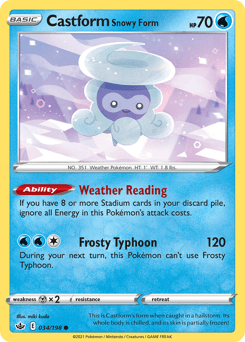 Castform Snowy Form #34